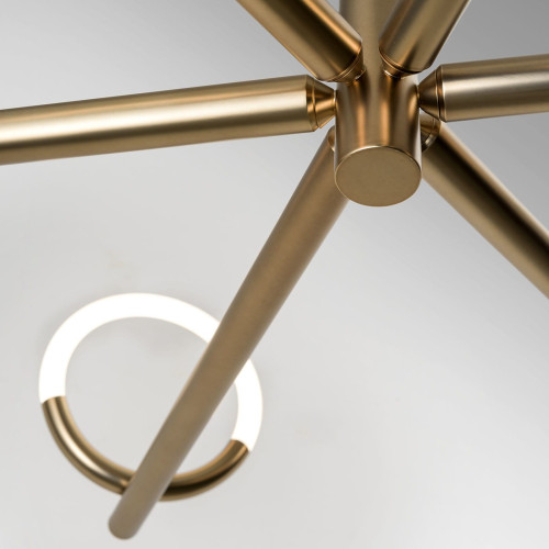 Loop Bronze Matte Metal Chandelier