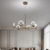 Loop Bronze Matte Metal Chandelier