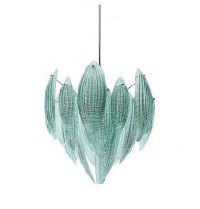 Paradise Aquamarine Glass Chandelier