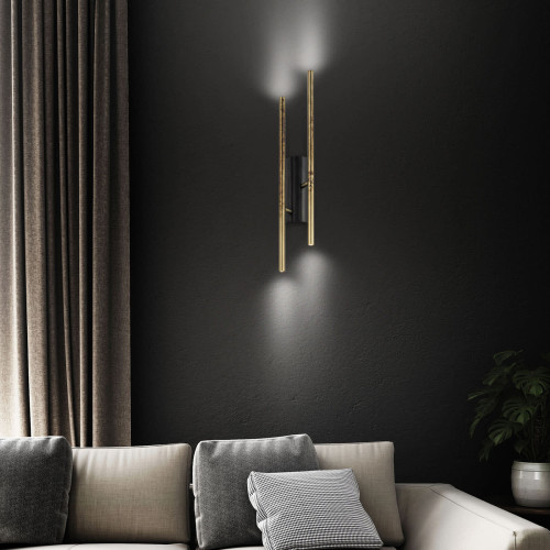 Flower Miu Antiqued Golden Sconce
