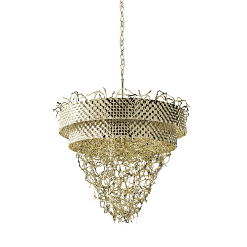 Groovy Gold Chandelier