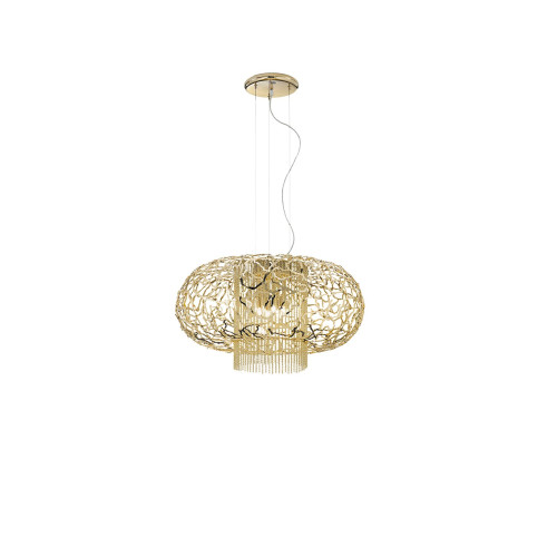 Weave Gold Pendant Lamp