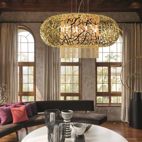 Weave Gold Pendant Lamp