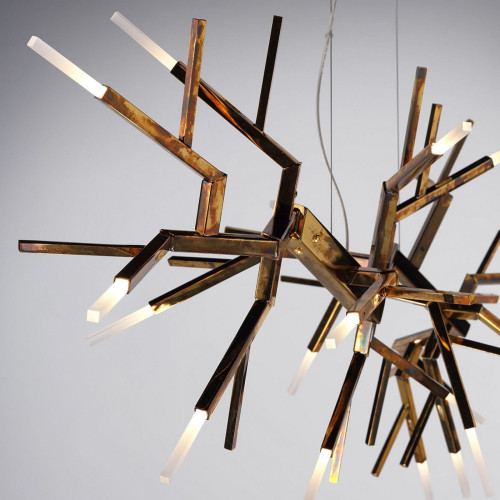 Acropora Antique Light Gold Chandelier