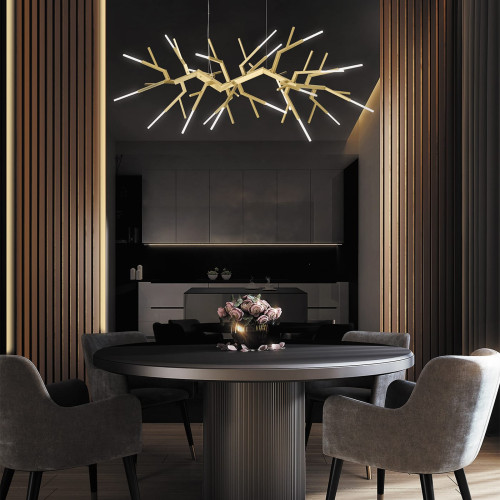 Acropora Antique Light Gold Chandelier