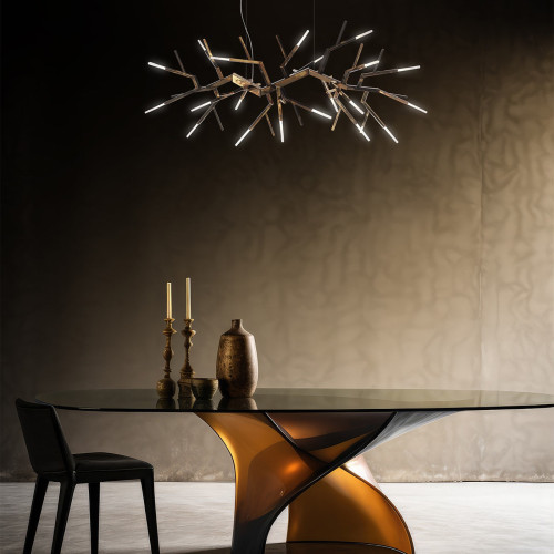 Acropora Antique Light Gold Chandelier