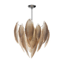 Paradise Glass Bronze Chandelier