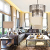 Weave Pure steel with Tortora Chinette lampshade Table Lamp