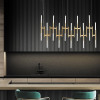 Ekle Bronze and Brushed Gold Metal Chandelier