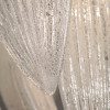Paradise Chrome with Silver Leaf Glass Ceiling Lamp