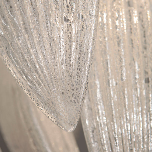 Paradise Chrome with Silver Leaf Glass Ceiling Lamp