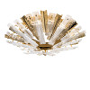 Artic Light Gold and Clear Glass Ceiling Lamp
