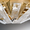 Artic Light Gold and Clear Glass Ceiling Lamp