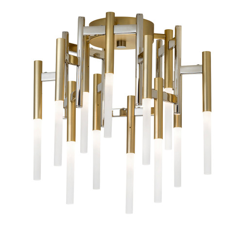 Ekle Brushed Gold Metal and Pure Steel Ceiling Lamp