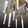 Ekle Brushed Gold Metal and Pure Steel Ceiling Lamp
