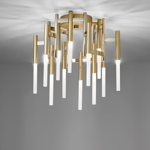 Ekle Brushed Gold Metal and Pure Steel Ceiling Lamp