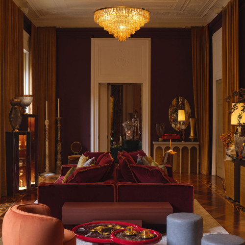 Amber Round 16-Light Chandelier