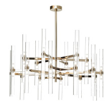 Clear Glass 36-Light Chandelier