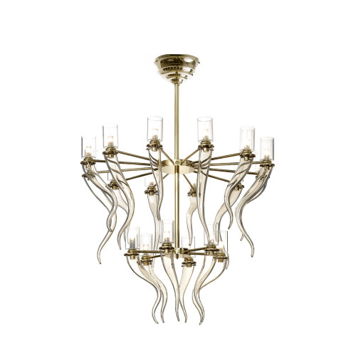 Honey Venetian Glass Chandelier