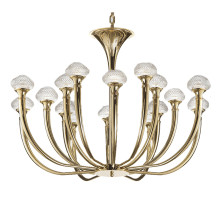 Art Deco Chandelier with Crystal