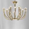 Art Deco Chandelier with Crystal