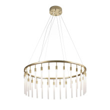 Contemporary Frosted white Glass 28-lights Chandelier