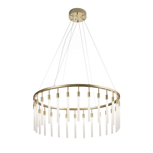 Contemporary Frosted white Glass 28-lights Chandelier