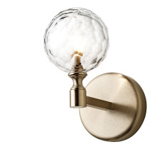 Crystal Ball Gold Sconce
