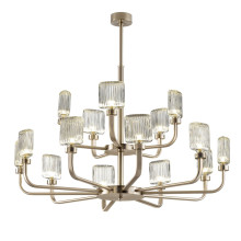 Crystal Cup Transparent crystal 15-Light Chandelier