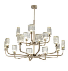 Crystal Cup Transparent crystal 15-Light Chandelier