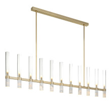 Carrara Marble Rectangular 11-Light Chandelier
