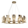 Carrara Marble Round 12-Light Chandelier
