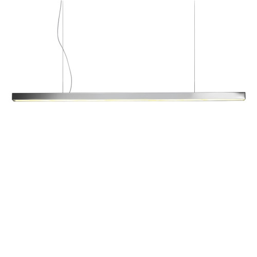Large Metal Bar Silvery Pendant Lamp