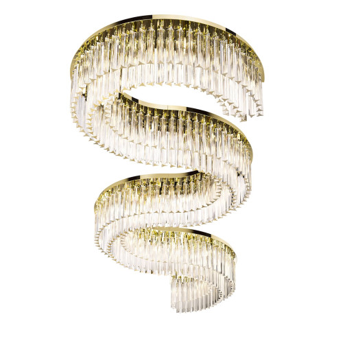 Snake 44-Light Golden Chandelier #2