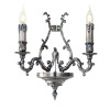 Bird 2-Light Blue-Silvery Sconce