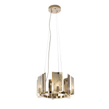 Carrara Marble Round 6-Light Chandelier