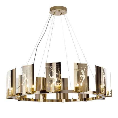 Dancing Large Round Chandelier