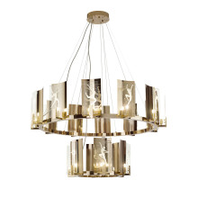 Dancing Round 2-Tier Chandelier