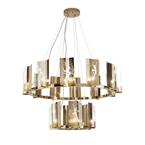 Dancing Round 2-Tier Chandelier