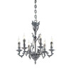 Bird 6-Light Blue-Silvery Chandelier