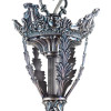 Bird 6-Light Blue-Silvery Chandelier