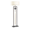 Black and White Calacatta Marble Floor Lamp with Pendant