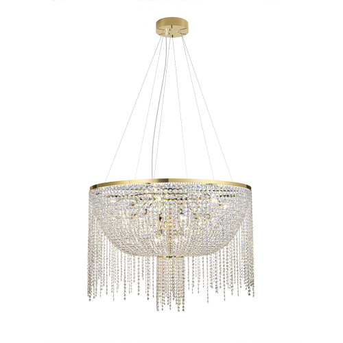 Chalice Gold and Crystal Chandelier