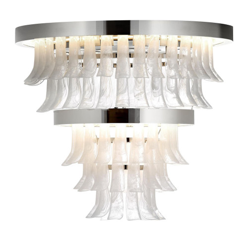 Circle and Glass Double Chandelier
