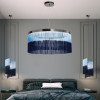 Fringes Large Blue Chandelier