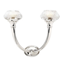 Horns and Crystal Wall Lamp