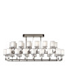 Metal and Crystal Chandelier