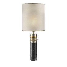 Black Marquina Marble Table Lamp