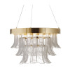 Circle and Glass Single Chandelier