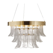 Circle and Glass Single Chandelier